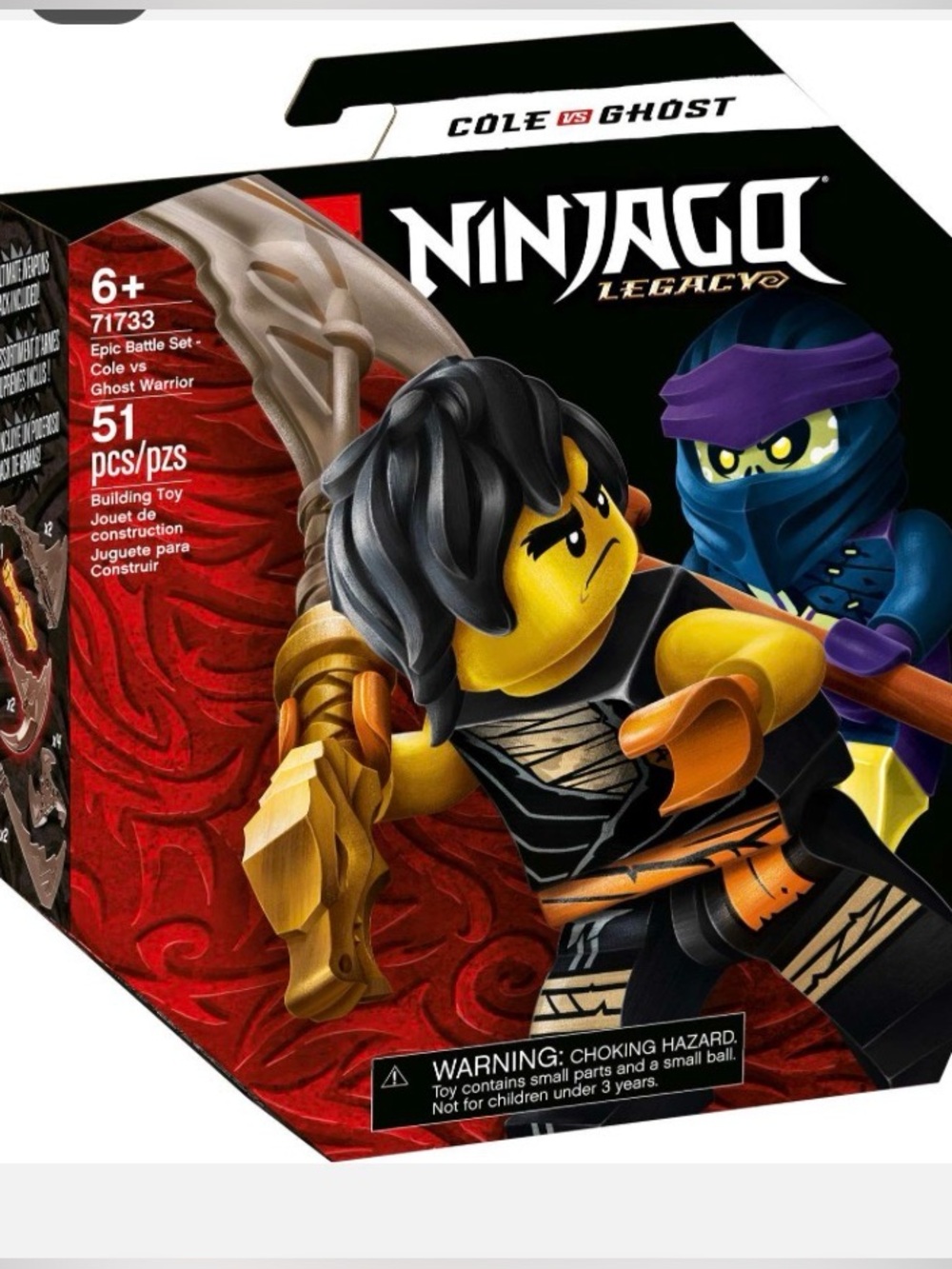 Lego Ninjago 71733 Epic Battle Set - Cole vs. Ghost Warrior